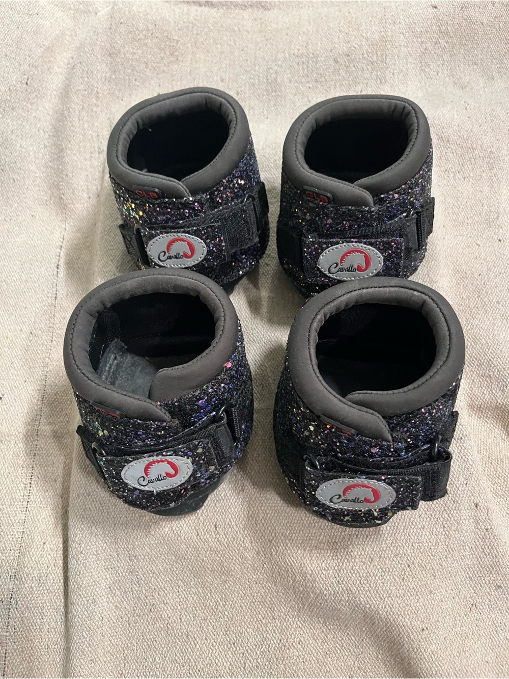 Adorable like new Cavallo CLB Boot - Sparkle type ( for mini horses ) 
Set of 4